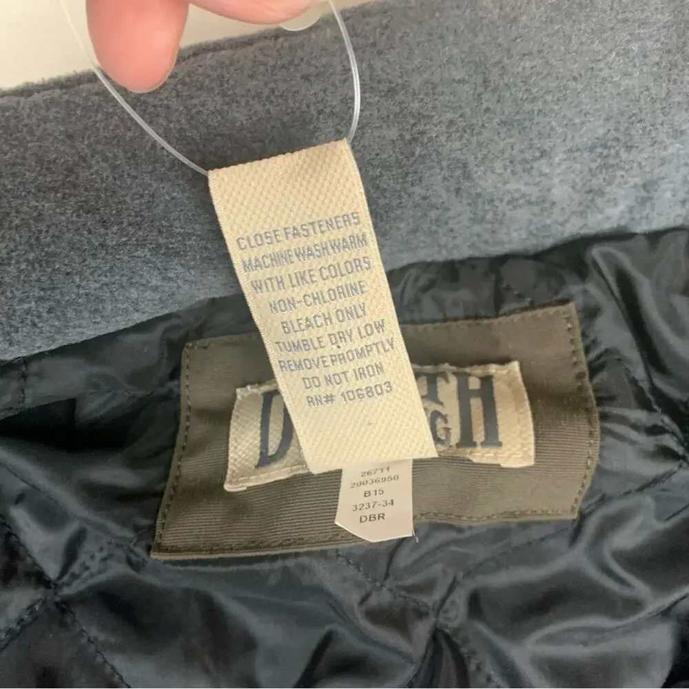 Duluth Trading Co Mens 3x dark green gray new Quilted Nylon Jacket